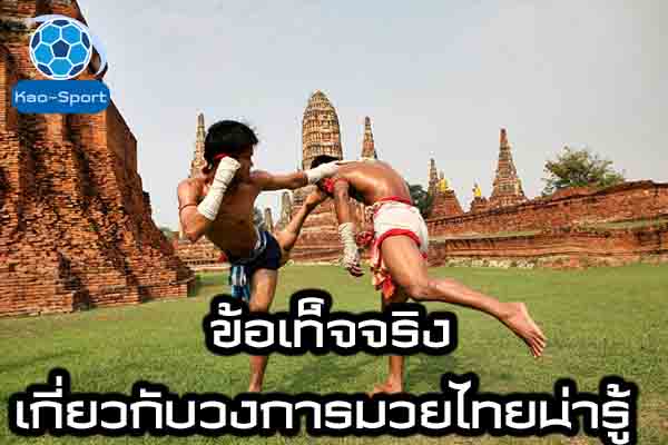 ข้อเท็จจริงเกี่ยวกับวงการมวยไทยน่ารู้